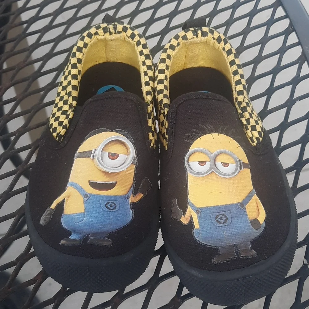 New Minion shoes size 7 slide ons